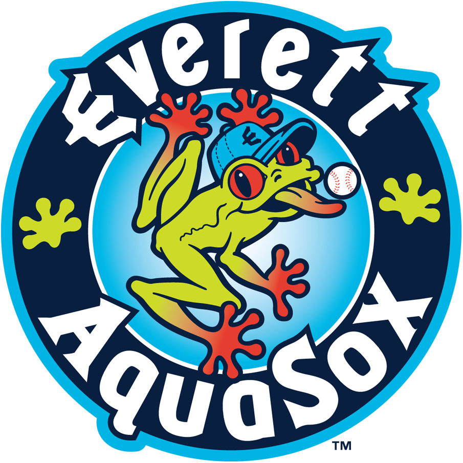 Everett AquaSox 2013-Pres Primary Logo vinyl decal